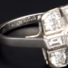 Art Deco Style Platinum Diamond Ring