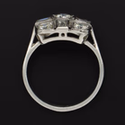 Art Deco Style Platinum Diamond Ring