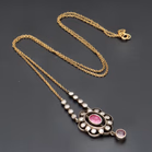 18ct Gold Ruby and Diamond Necklace