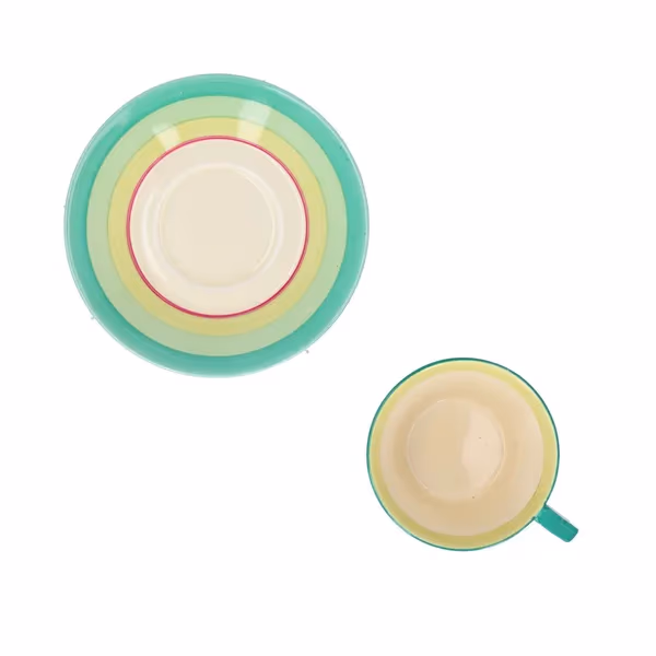 Clarice Cliff Oasis Conical Cup and Saucer