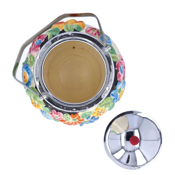 Clarice Cliff Canterbury Bells Biscuit Barrel