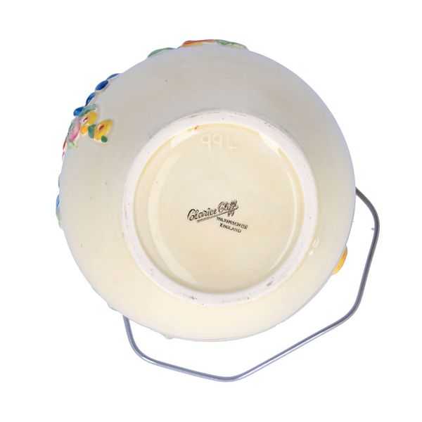 Clarice Cliff Canterbury Bells Biscuit Barrel