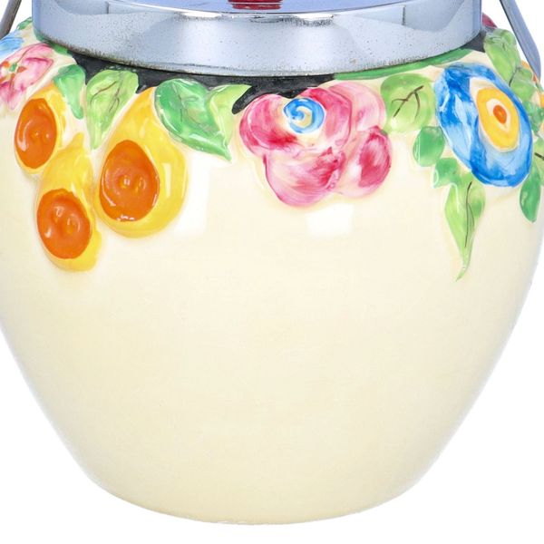 Clarice Cliff Canterbury Bells Biscuit Barrel