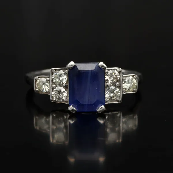 18ct Gold Sapphire and Diamond Ring