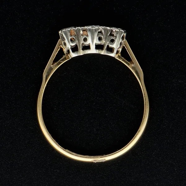 1920s 18ct Yellow Gold Diamond Ring