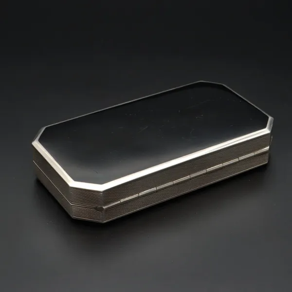 Art Deco Silver Enamel Minauderie