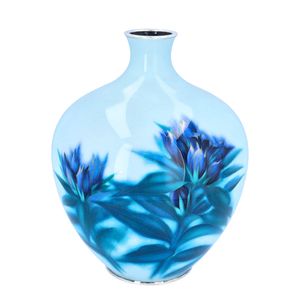 Japan Cloisonné Enamel Tulip Vase by Ando Company