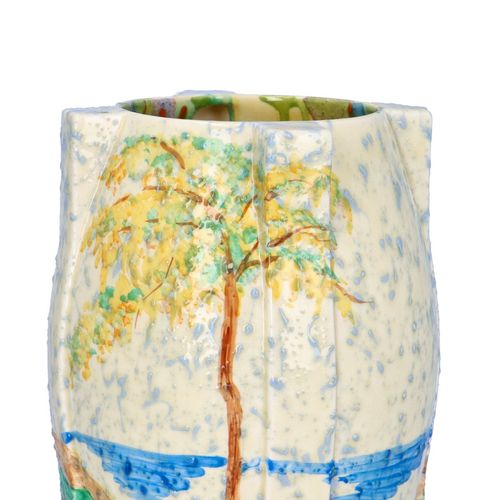Clarice Cliff Patina Coastal 460 Vase For Lawleys image-4