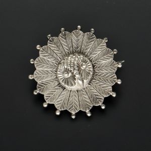 19th Century Silver Owl Brooch