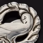 Vintage Georg Jensen Sterling Silver Bird Design Brooch