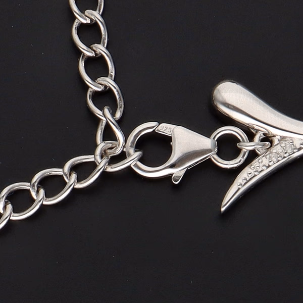 Sterling Silver Coral-Inspired Necklace