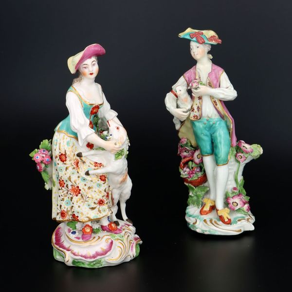 Derby Figures of Shepherd and Shepherdess