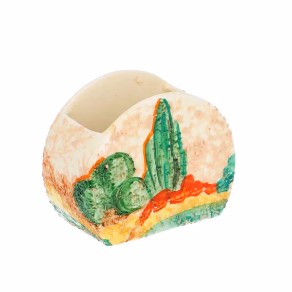 Clarice Cliff Patina Country Sugar Bowl