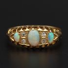 Edwardian 18ct Opal and Diamond Ring