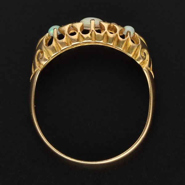 Edwardian 18ct Opal and Diamond Ring