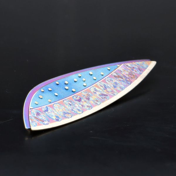 Debbie Moxon Titanium Rivet Brooch
