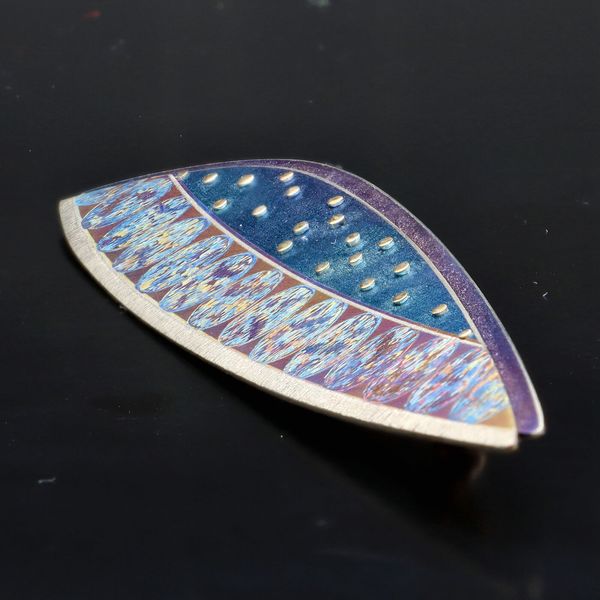 Debbie Moxon Titanium Rivet Brooch