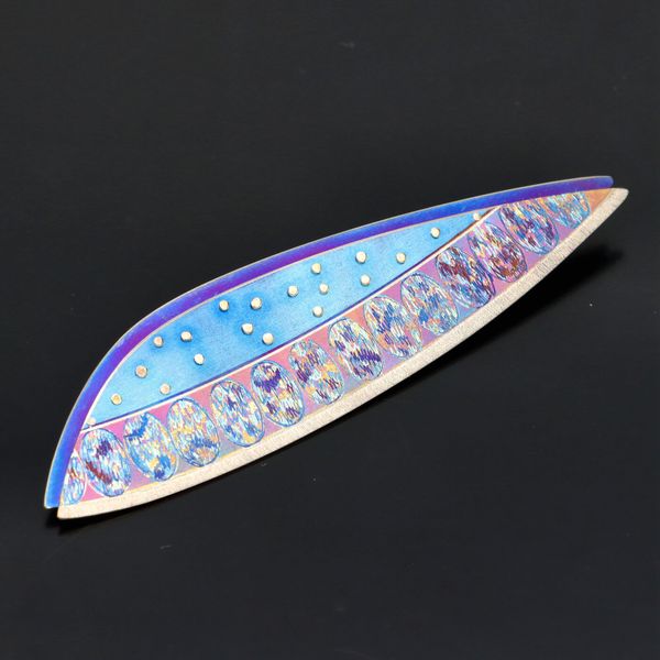 Debbie Moxon Titanium Rivet Brooch