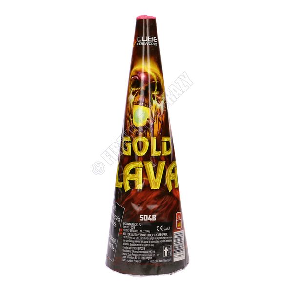 Gold Lava Fountain by Cube Fireworks