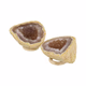 Agaat geode paar nr 4 - 360° presentation