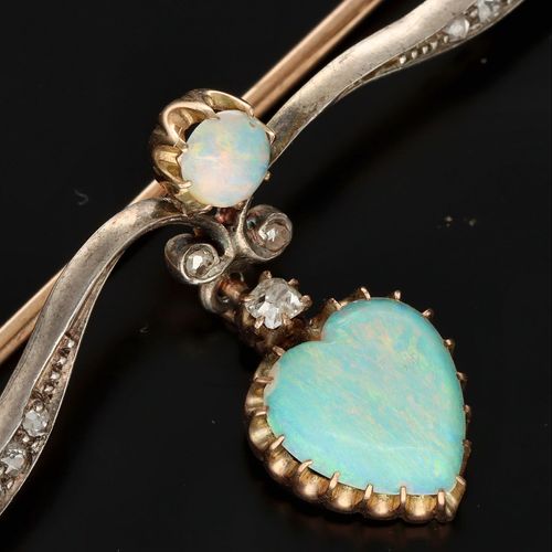 Opal and Diamond Brooch image-3