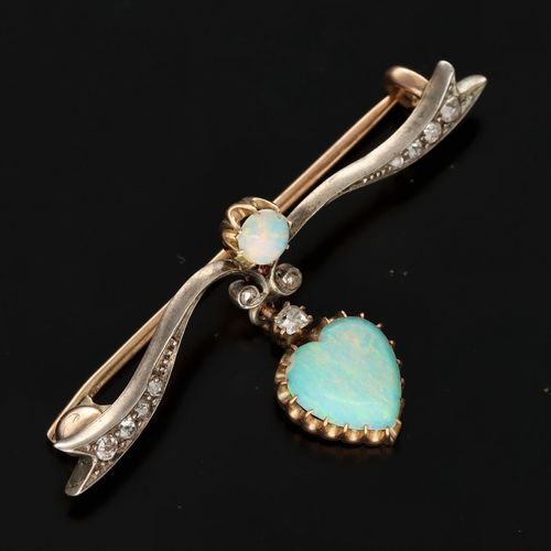 Opal and Diamond Brooch image-2