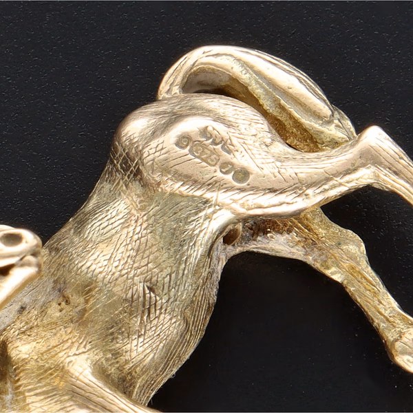 9ct Yellow Gold Horse Charm