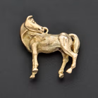 9ct Yellow Gold Horse Charm