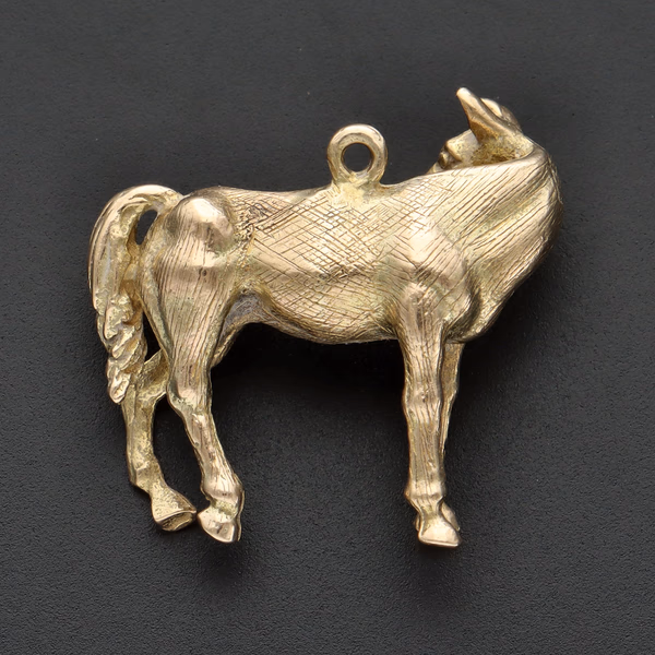 9ct Yellow Gold Horse Charm