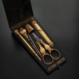 18k Gold Etui Set