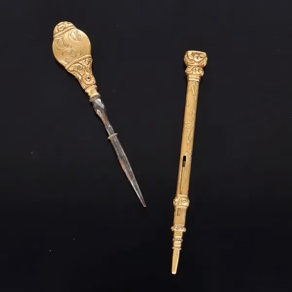 18k Gold Etui Set