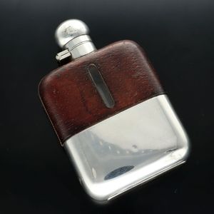 Harrods Early 20th Century Silver Plated Hip Flask