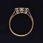 18ct Yellow Gold 3 Stone Diamond Ring