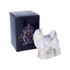 Boxed Royal Crown Derby Paperweight of a Husky
