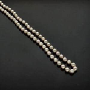 18ct Gold Clasp Re Strung Cultured Pearls