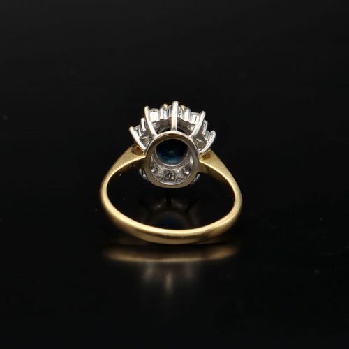 18ct Gold Sapphire and Diamond Ring image-4