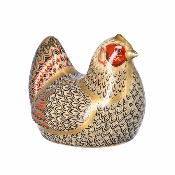 Boxed Limited Edition Royal Crown Derby Farmyard Hen