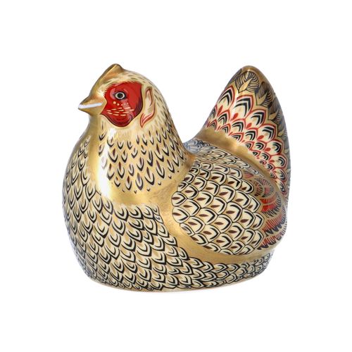 Boxed Limited Edition Royal Crown Derby Farmyard Hen image-2