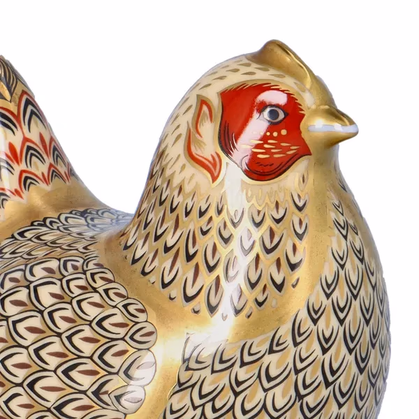 Boxed Limited Edition Royal Crown Derby Farmyard Hen