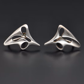 Georg Jensen by Henning Koppel Silver Earrings