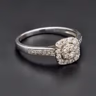 9ct Gold Diamond Halo Ring