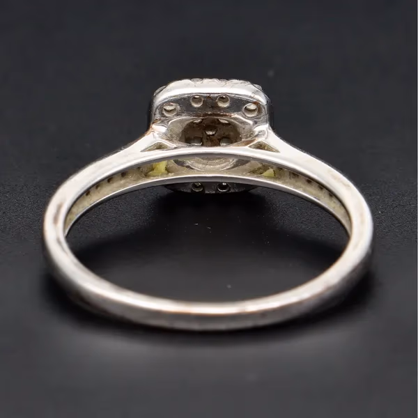 9ct Gold Diamond Halo Ring