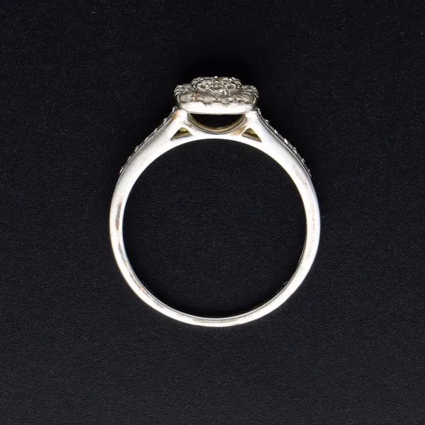 9ct Gold Diamond Halo Ring