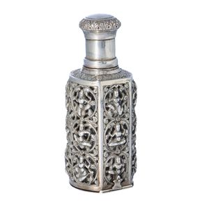 Silver Anglo Indian Raj Cologne Bottle