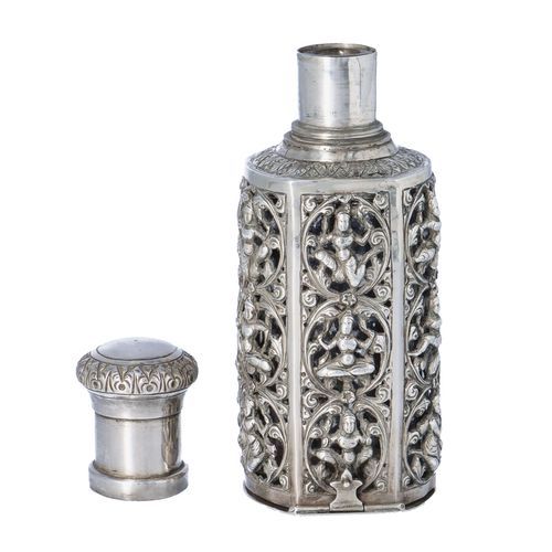 Silver Anglo Indian Raj Cologne Bottle image-2