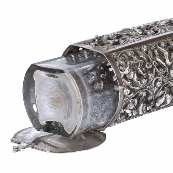 Silver Anglo Indian Raj Cologne Bottle