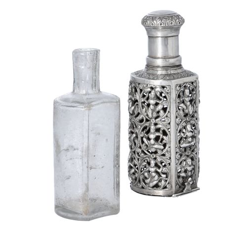 Silver Anglo Indian Raj Cologne Bottle image-4