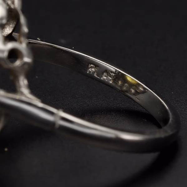 Platinum Yellow Sapphire & Diamond Halo Ring