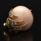 Rare Collectable Pair of Angel Skin Coral Ear Studs