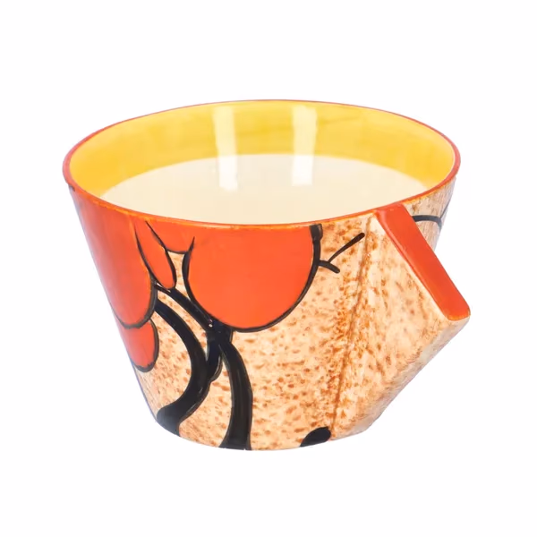 1933 Clarice Cliff "Red Autumn" Conical Cup & Saucer